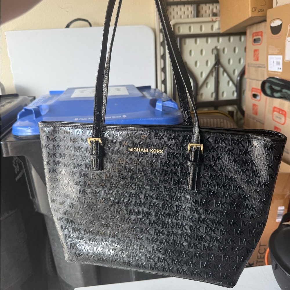 Michael Kors Black Signature Tote Bag